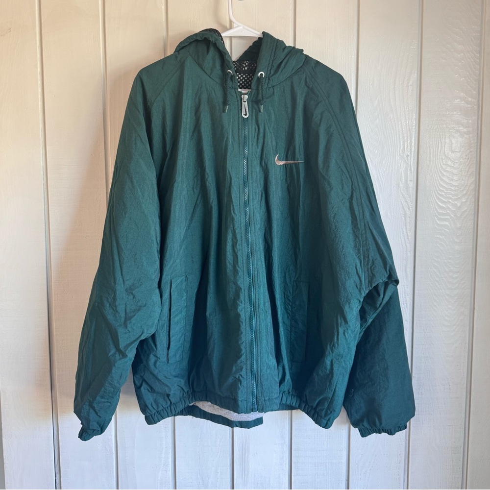 Vintage Nike 90’s Green Track Jacket - Picture 2 of 10